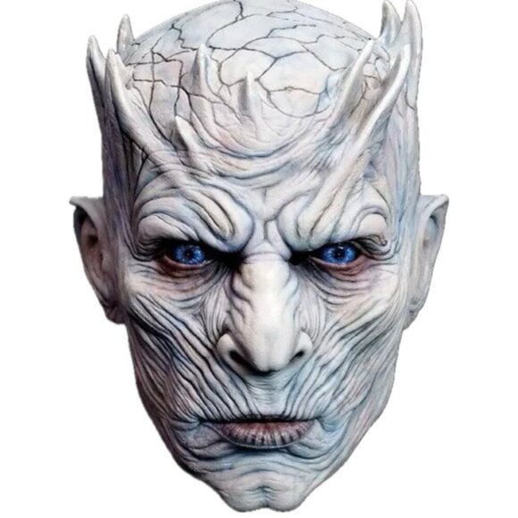 GAME OF THRONES NIGHT KING LATEX MASK ADULT SIZE REALISTIC GOTHIC COLLECTIBLE - Picture 1 of 16